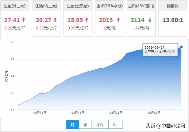 今日猪价喜报，涨势可期，精彩行情不容错过！