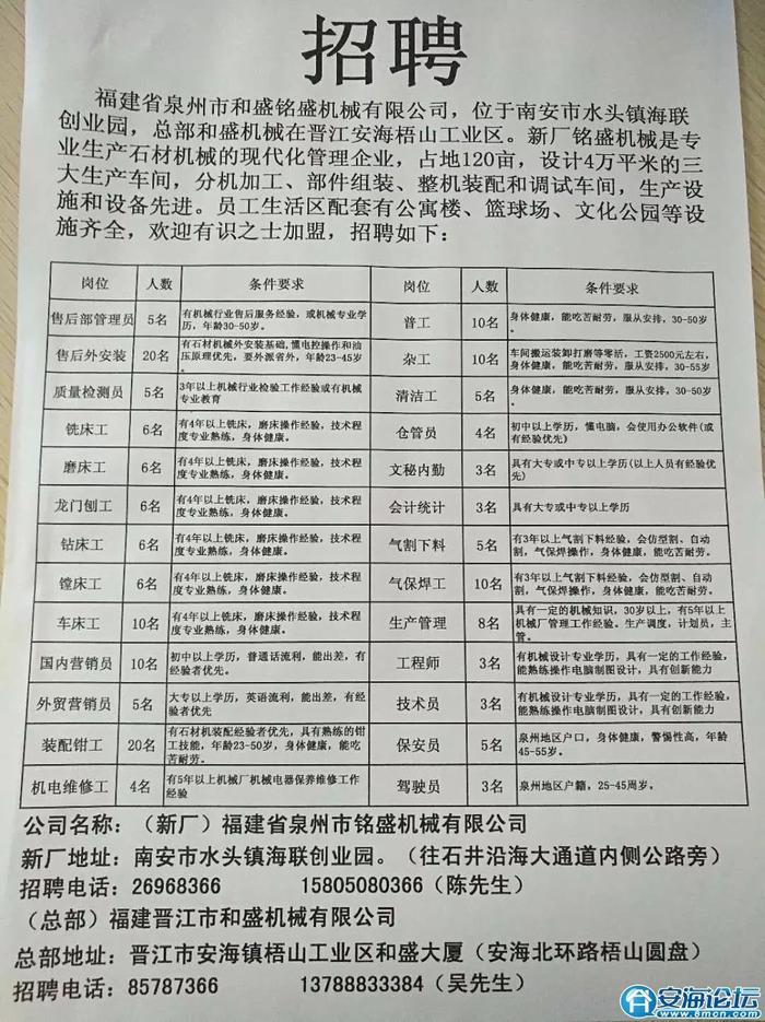 麻江最新普工职位招聘